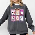 Coquette Bow Spooky Teacher Ghost Halloween Trick Or Teach Comfort Colors Sweatshirt Pepper Coquette Bow Spooky Teacher Ghost Halloween Trick Or Teach Comfort Colors Sweatshirt Pepper