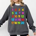 Counting 1-10 Learn To Count Number School Kids Teacher Comfort Colors Sweatshirt Pepper Counting 1-10 Learn To Count Number School Kids Teacher Comfort Colors Sweatshirt Pepper