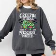 Creepin It Real Monster School Preschool Teacher Halloween Comfort Colors Sweatshirt Pepper Creepin It Real Monster School Preschool Teacher Halloween Comfort Colors Sweatshirt Pepper