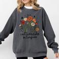 Cultivando Bilingues Dual Language Crew Bilingual Teacher Men Women Girls Kids Comfort Colors Sweatshirt Pepper