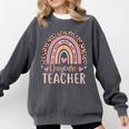 Cute Daycare Teacher Rainbow Leopard Print Childcare Worker Comfort Colors Sweatshirt Pepper Cute Daycare Teacher Rainbow Leopard Print Childcare Worker Comfort Colors Sweatshirt Pepper