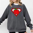 Cute Distressed Super Teacher Superhero Apple Shirt Comfort Colors Sweatshirt Pepper Cute Distressed Super Teacher Superhero Apple Shirt Comfort Colors Sweatshirt Pepper