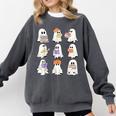 Cute Ghost Reading Books Teacher Halloween Reading Men Women Kids Comfort Colors Sweatshirt Pepper Cute Ghost Reading Books Teacher Halloween Reading Men Women Kids Comfort Colors Sweatshirt Pepper
