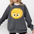 Cute Good Egg Teacher Halloween Costume Group The Big Cheese Comfort Colors Sweatshirt Pepper