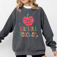 Cute Maestra Teacher Comfort Colors Sweatshirt Pepper
