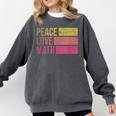 Cute Math Teacher Peace Love Math Comfort Colors Sweatshirt Pepper Cute Math Teacher Peace Love Math Comfort Colors Sweatshirt Pepper