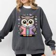 Cute Reading Owl Book Lover Teacher Librarian Bookworm Comfort Colors Sweatshirt Pepper Cute Reading Owl Book Lover Teacher Librarian Bookworm Comfort Colors Sweatshirt Pepper