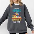 Daycare Provider Master Of Diapers Childcare Teacher Comfort Colors Sweatshirt Pepper
