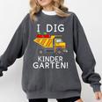 I Dig Kindergarten Student Teacher Construction First Day Comfort Colors Sweatshirt Pepper
