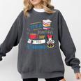 Disney Minnie Mouse Beautiful Day For Learning Teacher's Day Comfort Colors Sweatshirt Pepper Disney Minnie Mouse Beautiful Day For Learning Teacher's Day Comfort Colors Sweatshirt Pepper