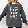 What Are We Doing Today Ghost PE Teacher Team Halloween Comfort Colors Sweatshirt Pepper