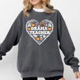 Drama Teacher Heart Pumpkin Ghost Halloween Kids Comfort Colors Sweatshirt Pepper Drama Teacher Heart Pumpkin Ghost Halloween Kids Comfort Colors Sweatshirt Pepper