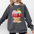 Dripping Apple Ice Cream Cone Cute Teacher Appreciation Comfort Colors Sweatshirt Pepper Dripping Apple Ice Cream Cone Cute Teacher Appreciation Comfort Colors Sweatshirt Pepper