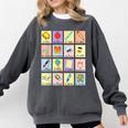 Dual Language Crew Bilingual Spanish Teacher Back To School For Men Women Comfort Colors Sweatshirt Pepper