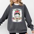 Early Head Start Life Messy Bun Back To School Teacher Women Comfort Colors Sweatshirt Pepper Early Head Start Life Messy Bun Back To School Teacher Women Comfort Colors Sweatshirt Pepper
