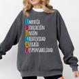 Educar Bilingual Spanish Teacher Comfort Colors Sweatshirt Pepper Educar Bilingual Spanish Teacher Comfort Colors Sweatshirt Pepper