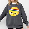 The Eggcellent Athlete Good Egg Teacher Halloween Food Group Comfort Colors Sweatshirt Pepper