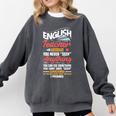 English Teacher Comfort Colors Sweatshirt Pepper English Teacher Comfort Colors Sweatshirt Pepper