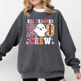 ESL Teacher Boo Crew Halloween Costume Comfort Colors Sweatshirt Pepper