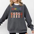 Everyone Is Welcome Here Idaho Teacher Comfort Colors Sweatshirt Pepper Everyone Is Welcome Here Idaho Teacher Comfort Colors Sweatshirt Pepper