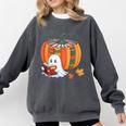 Fall Book Pumpkin Ghost Reading Books Halloween Teacher Comfort Colors Sweatshirt Pepper Fall Book Pumpkin Ghost Reading Books Halloween Teacher Comfort Colors Sweatshirt Pepper