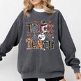 Fall Holiday Themed Thanksgiving Halloween Teacher Trick Or Comfort Colors Sweatshirt Pepper Fall Holiday Themed Thanksgiving Halloween Teacher Trick Or Comfort Colors Sweatshirt Pepper
