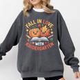 Fall In Love With Kindergarten Autumn Kindergarten Teacher Comfort Colors Sweatshirt Pepper Fall In Love With Kindergarten Autumn Kindergarten Teacher Comfort Colors Sweatshirt Pepper