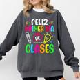 Feliz Primer Dia De Clases Kids Girl Teacher Spanish School Comfort Colors Sweatshirt Pepper Feliz Primer Dia De Clases Kids Girl Teacher Spanish School Comfort Colors Sweatshirt Pepper