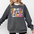 In My Field Day Era Teacher Kids Cute Groovy Field Day Comfort Colors Sweatshirt Pepper