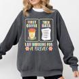 First Coffee Then Data SPED Teacher Taking a Break Comfort Colors Sweatshirt Pepper First Coffee Then Data SPED Teacher Taking a Break Comfort Colors Sweatshirt Pepper