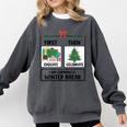First Educate Then Celebrate Christmas Teacher Winter Break Comfort Colors Sweatshirt Pepper First Educate Then Celebrate Christmas Teacher Winter Break Comfort Colors Sweatshirt Pepper