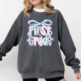 First Grade Coquette Bow Girls Teacher Team 1st Grade Squad Comfort Colors Sweatshirt Pepper First Grade Coquette Bow Girls Teacher Team 1st Grade Squad Comfort Colors Sweatshirt Pepper