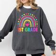 First Grade Rainbow Girls Boys Teacher Team 1st Grade Squad Comfort Colors Sweatshirt Pepper First Grade Rainbow Girls Boys Teacher Team 1st Grade Squad Comfort Colors Sweatshirt Pepper