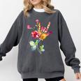 Flower American Sign Language ASL Teacher Teaching Deaf Comfort Colors Sweatshirt Pepper Flower American Sign Language ASL Teacher Teaching Deaf Comfort Colors Sweatshirt Pepper