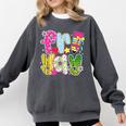 Fri-Yay Happy Friday Weekend Teacher Back To School Comfort Colors Sweatshirt Pepper
