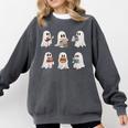 Ghost Reading Books Teacher Halloween Librarian Cute Boook Comfort Colors Sweatshirt Pepper Ghost Reading Books Teacher Halloween Librarian Cute Boook Comfort Colors Sweatshirt Pepper