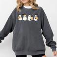 Ghosts Reading Books Library Halloween Teacher Men Women Kid Comfort Colors Sweatshirt Pepper