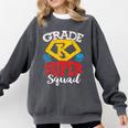 Grade K Super Squad Superhero Kindergarten Teacher Team Comfort Colors Sweatshirt Pepper