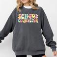 Groovy School Counselor Back To School Teacher Counseling Comfort Colors Sweatshirt Pepper Groovy School Counselor Back To School Teacher Counseling Comfort Colors Sweatshirt Pepper