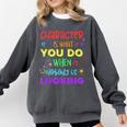 Growth Mindset Teacher Positive Message Inspirational Quote Comfort Colors Sweatshirt Pepper