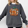 Halloween Books Pumpkin Reading Teacher Fall Men Women Comfort Colors Sweatshirt Pepper