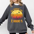 Halloween Costume Teacher Love Brains Zombie Comfort Colors Sweatshirt Pepper