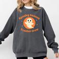 Halloween Teacher Crew Spooky Season Retro Ghost Comfort Colors Sweatshirt Pepper Halloween Teacher Crew Spooky Season Retro Ghost Comfort Colors Sweatshirt Pepper