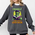 Halloween Teacher Librarian Frankenstein Reading Books Comfort Colors Sweatshirt Pepper Halloween Teacher Librarian Frankenstein Reading Books Comfort Colors Sweatshirt Pepper