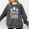Halloween Teacher Nothing Scares Me Women Men Teachers Comfort Colors Sweatshirt Pepper Halloween Teacher Nothing Scares Me Women Men Teachers Comfort Colors Sweatshirt Pepper