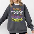 Halloween Teacher Will Trade Students For Candy Women Men Comfort Colors Sweatshirt Pepper Halloween Teacher Will Trade Students For Candy Women Men Comfort Colors Sweatshirt Pepper