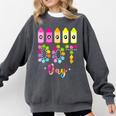 Happy Dot Day 2025 Teacher Kids Girls Colorful Polka Dot Day Comfort Colors Sweatshirt Pepper