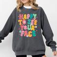Happy To See Your Face Teacher Disco Ball Back To School Comfort Colors Sweatshirt Pepper Happy To See Your Face Teacher Disco Ball Back To School Comfort Colors Sweatshirt Pepper