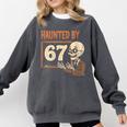 Haunted By 67 Halloween 67 Meme Six Seven Teacher Comfort Colors Sweatshirt Pepper