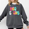 Head Start Team Homeschool Teacher Headstart Back To School Comfort Colors Sweatshirt Pepper